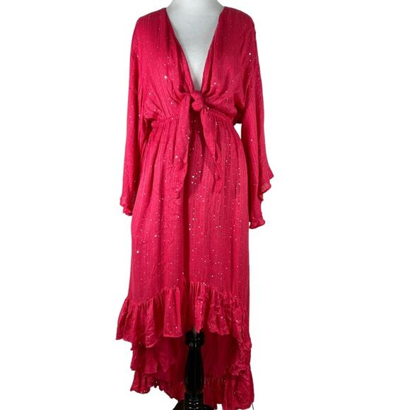 SUNDRESS JULIANA DRESS SAINT BARTH BLUSH PINK NWT Med/Large - Picture 6 of 14